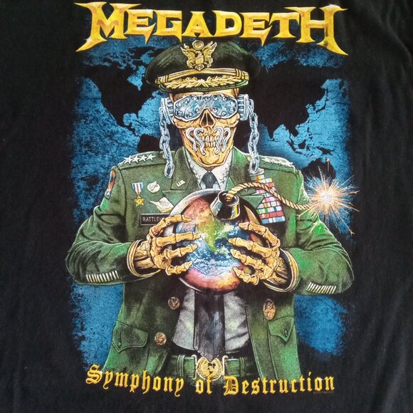 Megadeth Symphony of destruction black Tee Size XL - Picture 5 of 7